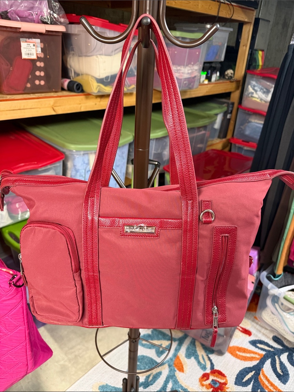 Samantha Brown travel tote, new  Red Stylish Everyday Carry tote